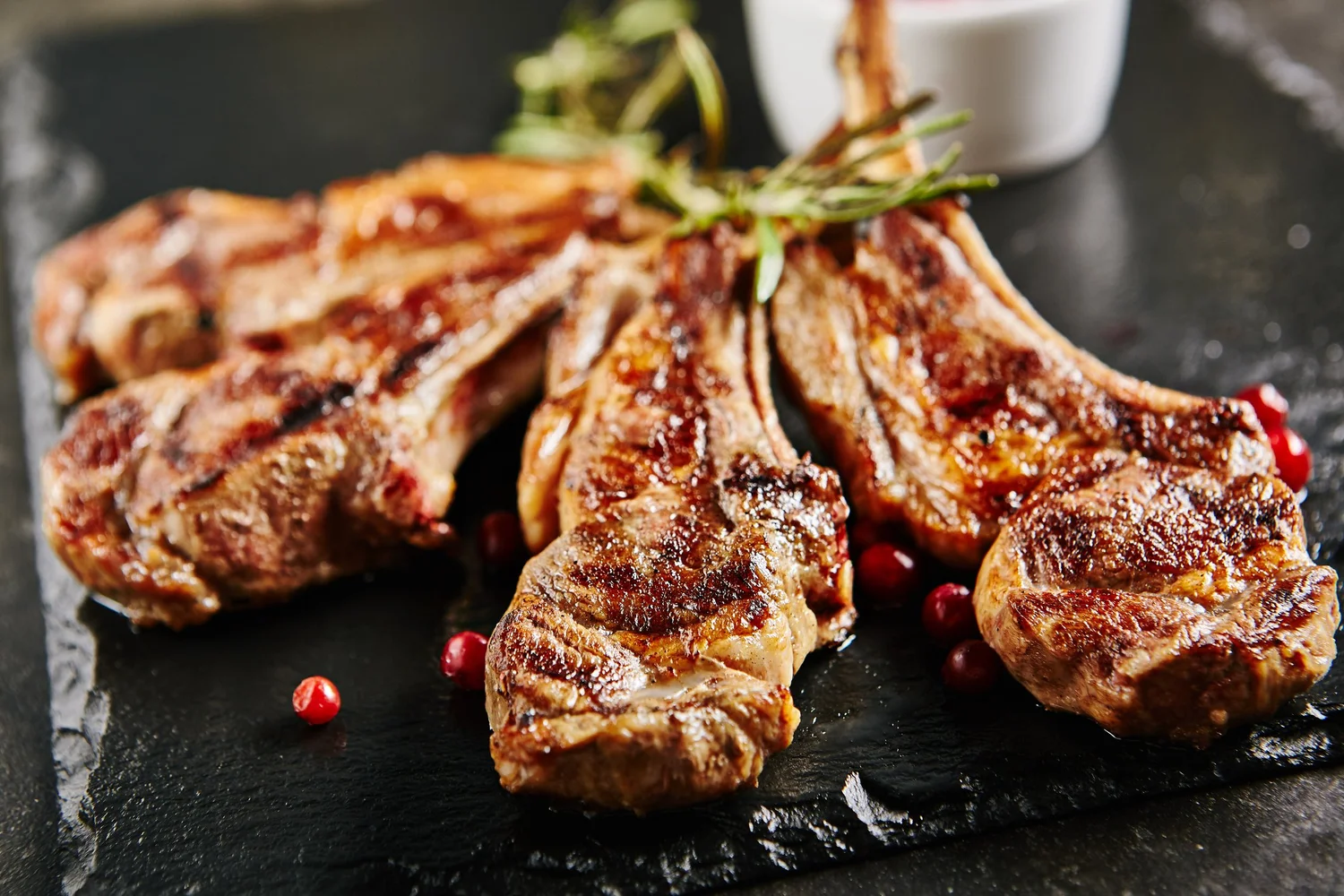Slow-roasted lamb shank
